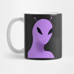 Funny Purple Alien Mug